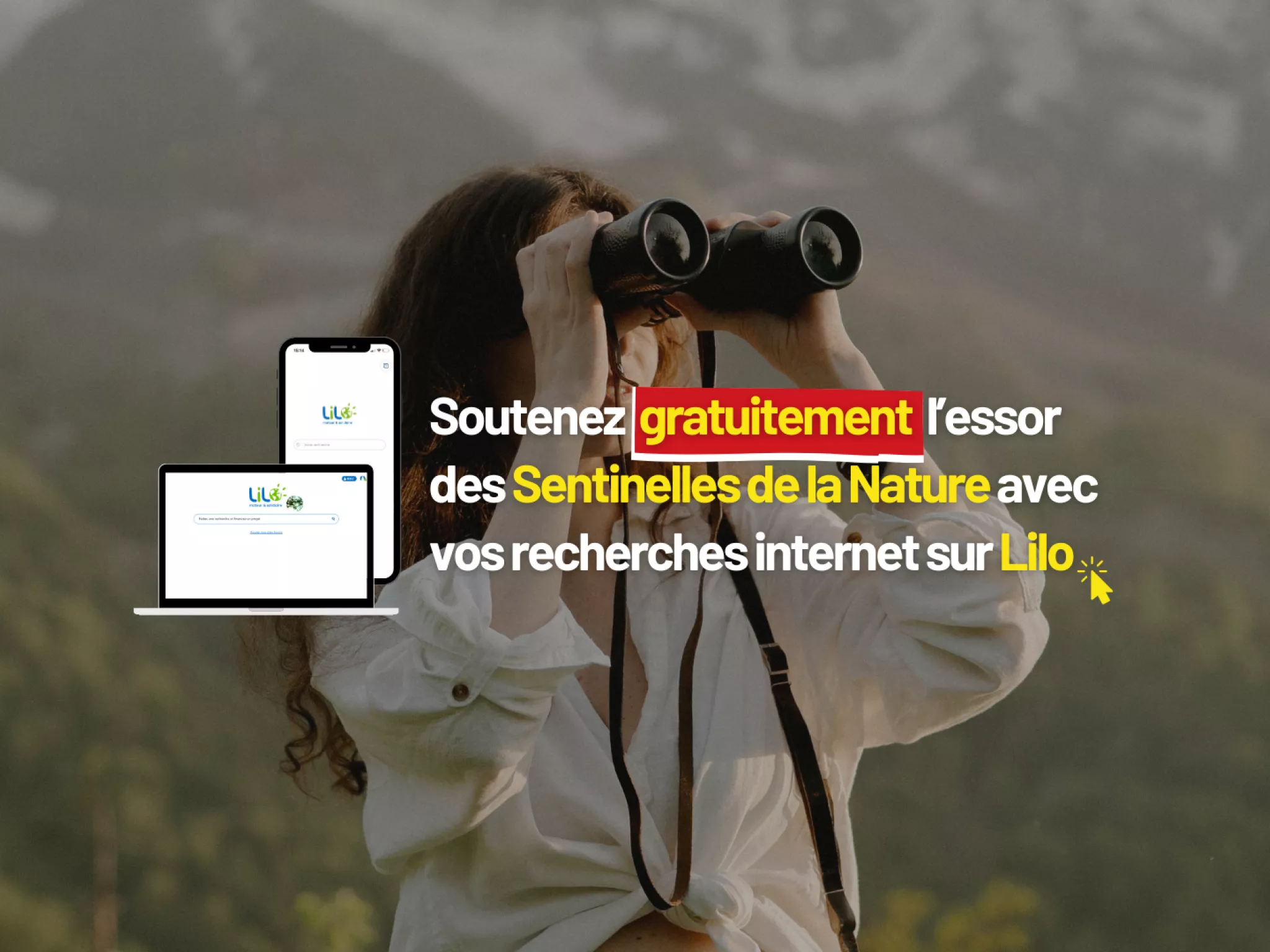 Je soutiens Gratuitement avec mes recherches internet